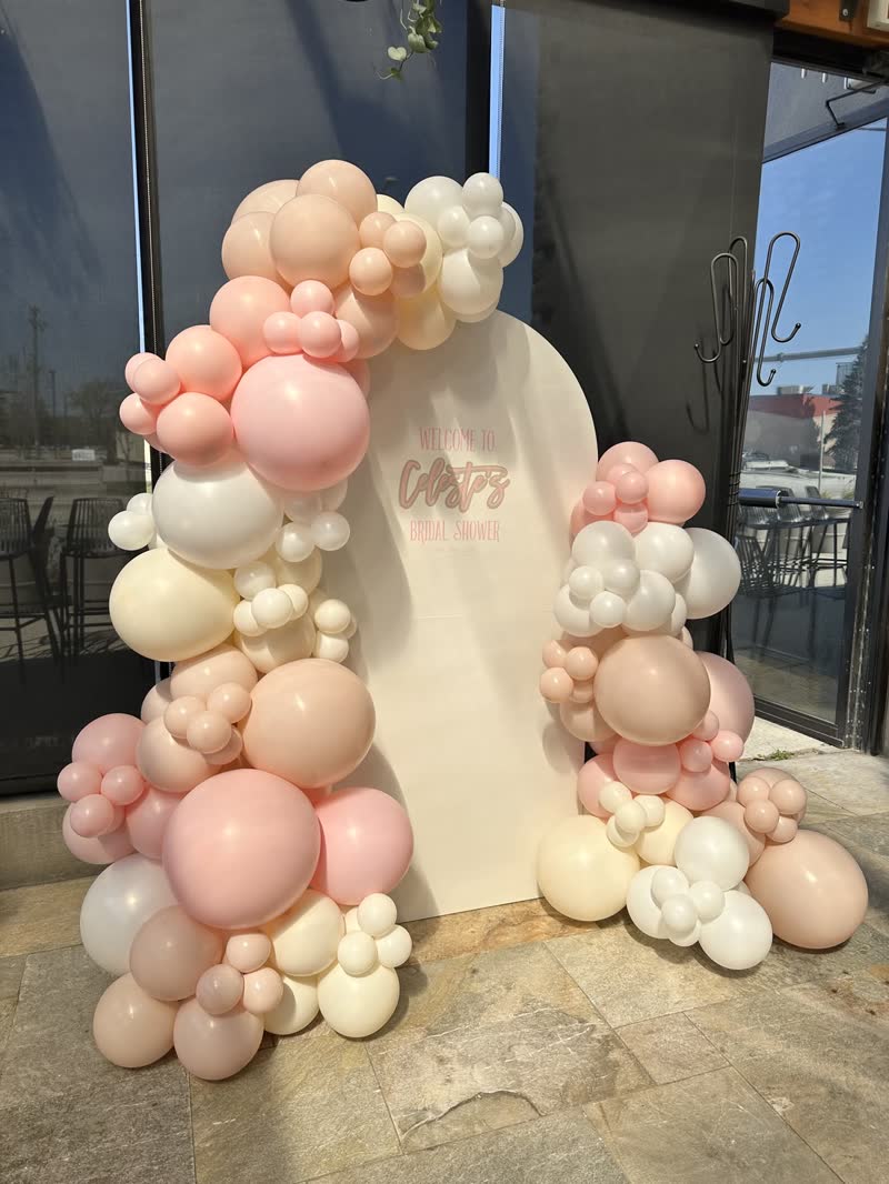Backdrops balloon decor by Inflatable Decorations, Winnipeg